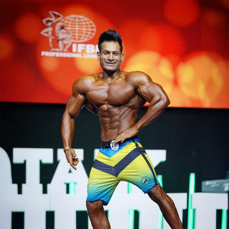 MP YELLOW Men's Physique Shorts Athlisis Sports