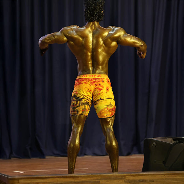 Yellow Samurai Men's Physique Shorts