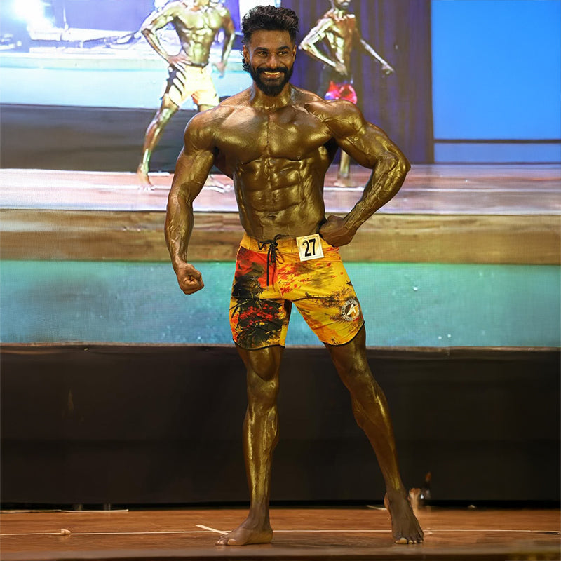 Yellow Samurai Men's Physique Shorts