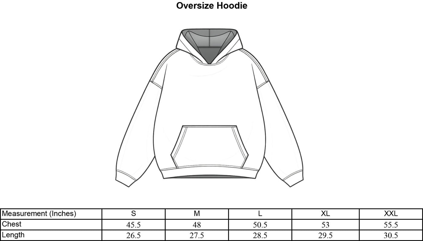Fleez Oversized Hoodie Black