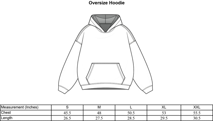 Fleez Oversized Hoodie Black