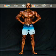 Charret blue Men's Physique Shorts