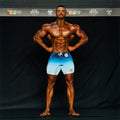 Charret blue Men's Physique Shorts