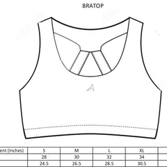 Black Blue Dots Sports Bra