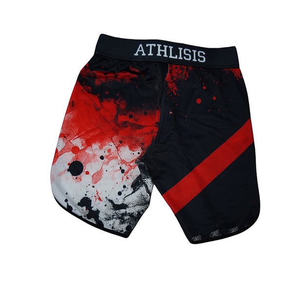 Red Splash Down Men's Physique Shorts