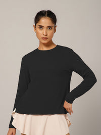 Breeze Crossover Full Sleeve T-shirt Black