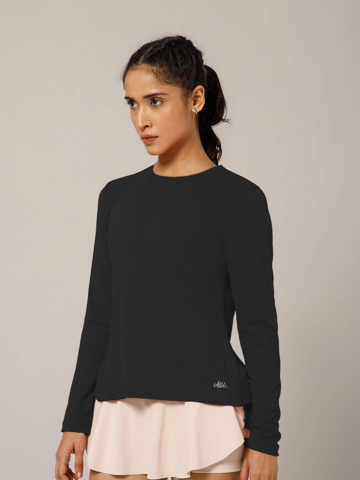 Breeze Crossover Full Sleeve T-shirt Black