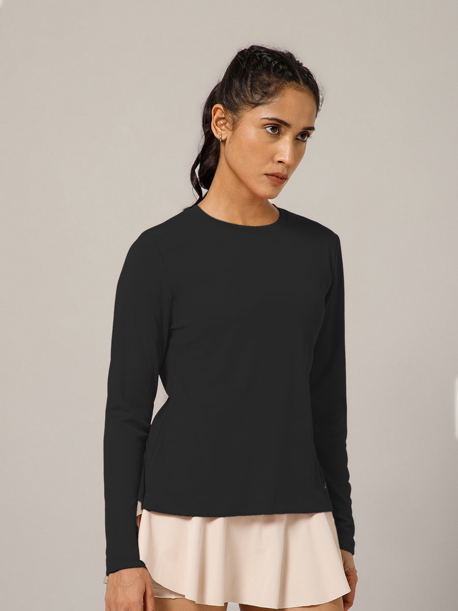 Breeze Crossover Full Sleeve T-shirt Black