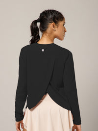 Breeze Crossover Full Sleeve T-shirt Black