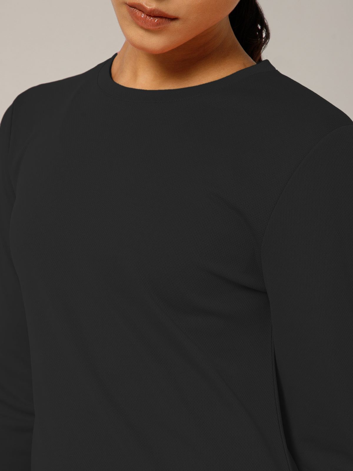 Breeze Crossover Full Sleeve T-shirt Black